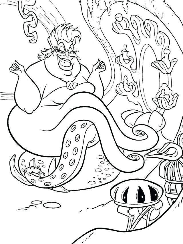 640x849 Ursula Coloring Pages Make A Bet Coloring Page Ariel Ursula