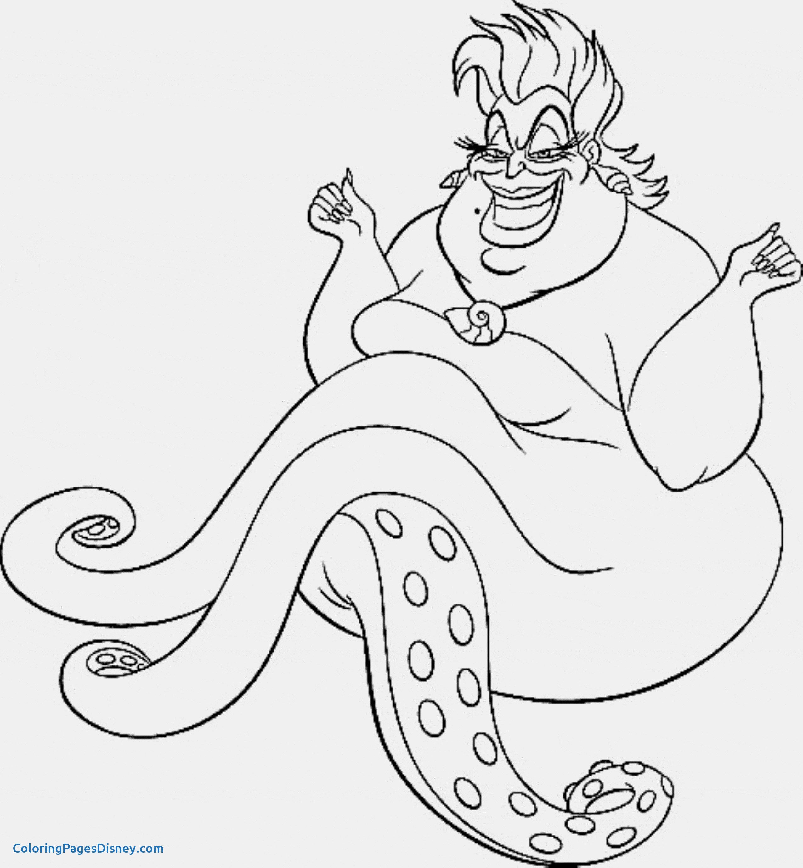 2551x2760 Coloring Pages Little Mermaid New Ursula Coloring Page Pages 05