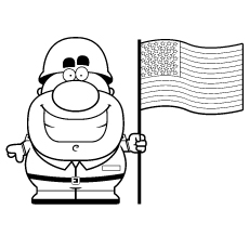 230x230 Military Coloring Pages