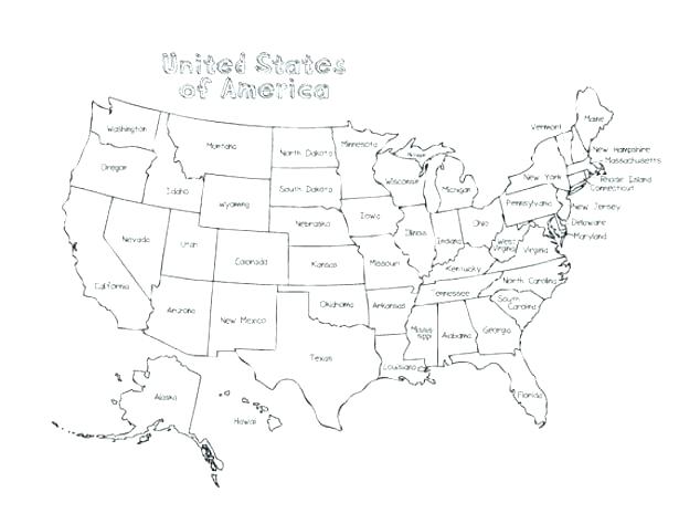 615x474 Us Map Coloring Page With Us Map Map Coloring Pages Download