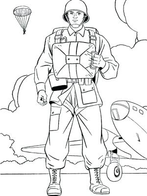 300x401 Soldier Coloring Page Us On Duty Veterans Day Coloring Page Free