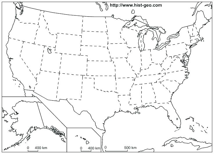 736x529 United States Map Coloring Coloring Map Of The United States
