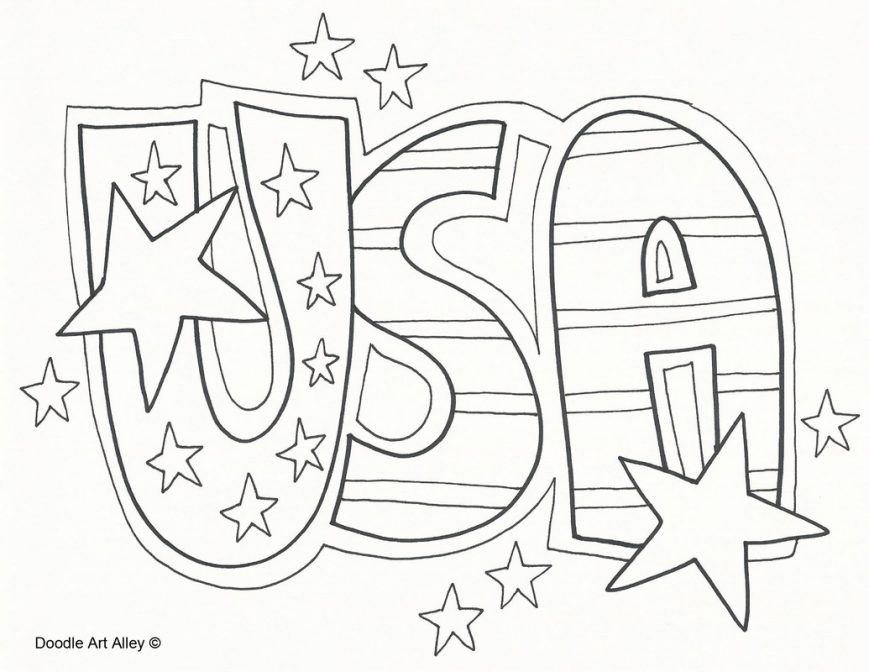 869x672 Usa Map Coloring Page Free Printable Us With State Names South