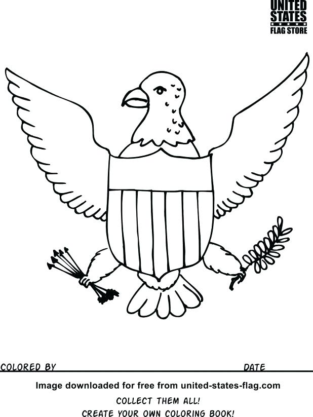 618x823 Us Symbols Coloring Pages Flag Coloring Book Awesome Projects