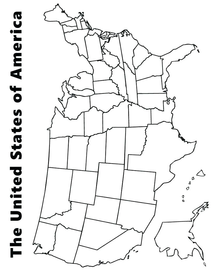 728x933 Usa Coloring Page Us Map Coloring Page Kids Coloring Pages Map
