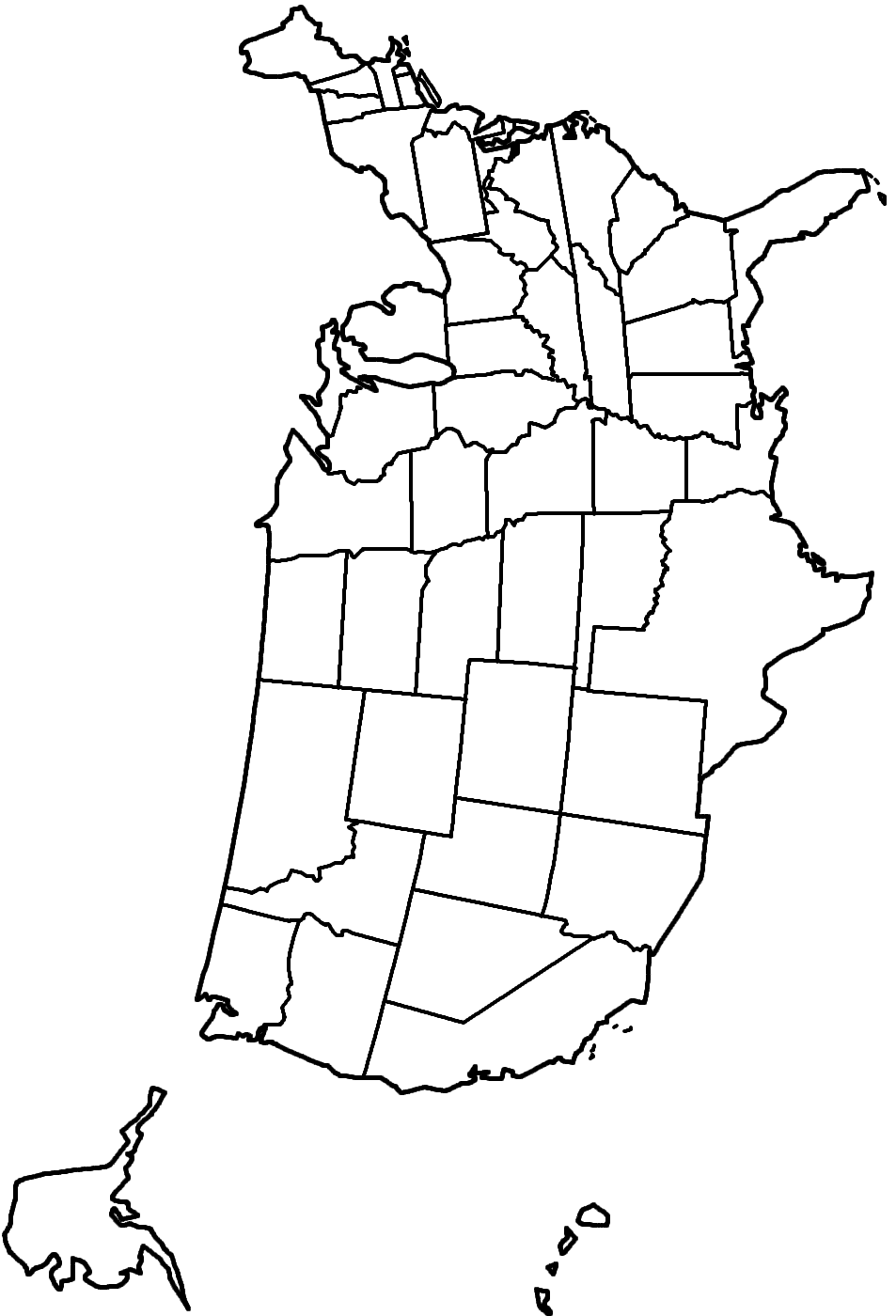 953x1400 Coloring Pages United States Download Usa On Printable Maps