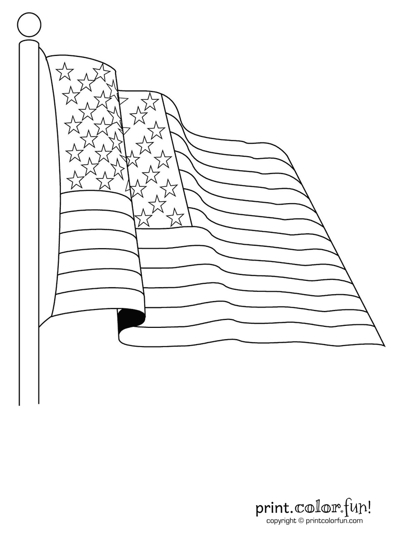 800x1080 Staggering Waving Flags Coloring Pages American Flag Page For Kids