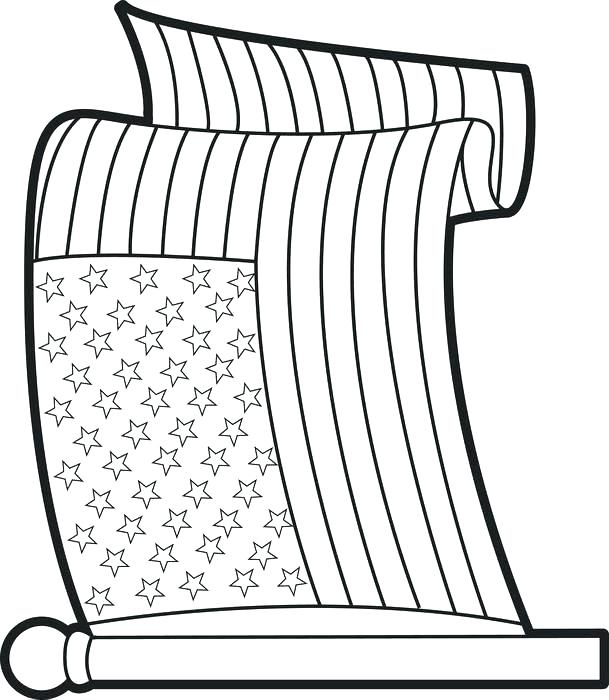 609x700 The American Flag Coloring Page Flag Coloring Pages American Flag