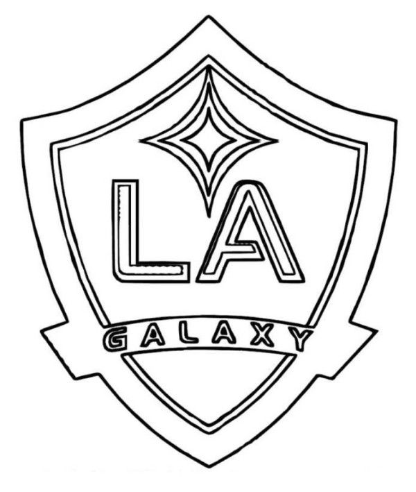 600x709 La Galaxy Logo Soccer Coloring Pages The Only Sport I'Ve Ever