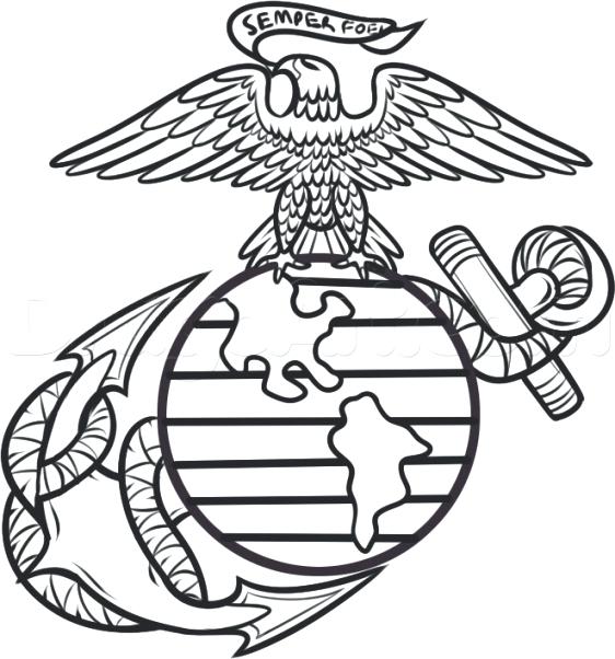562x602 Wonderful Interesting Marines Coloring Pages New Marine Corps