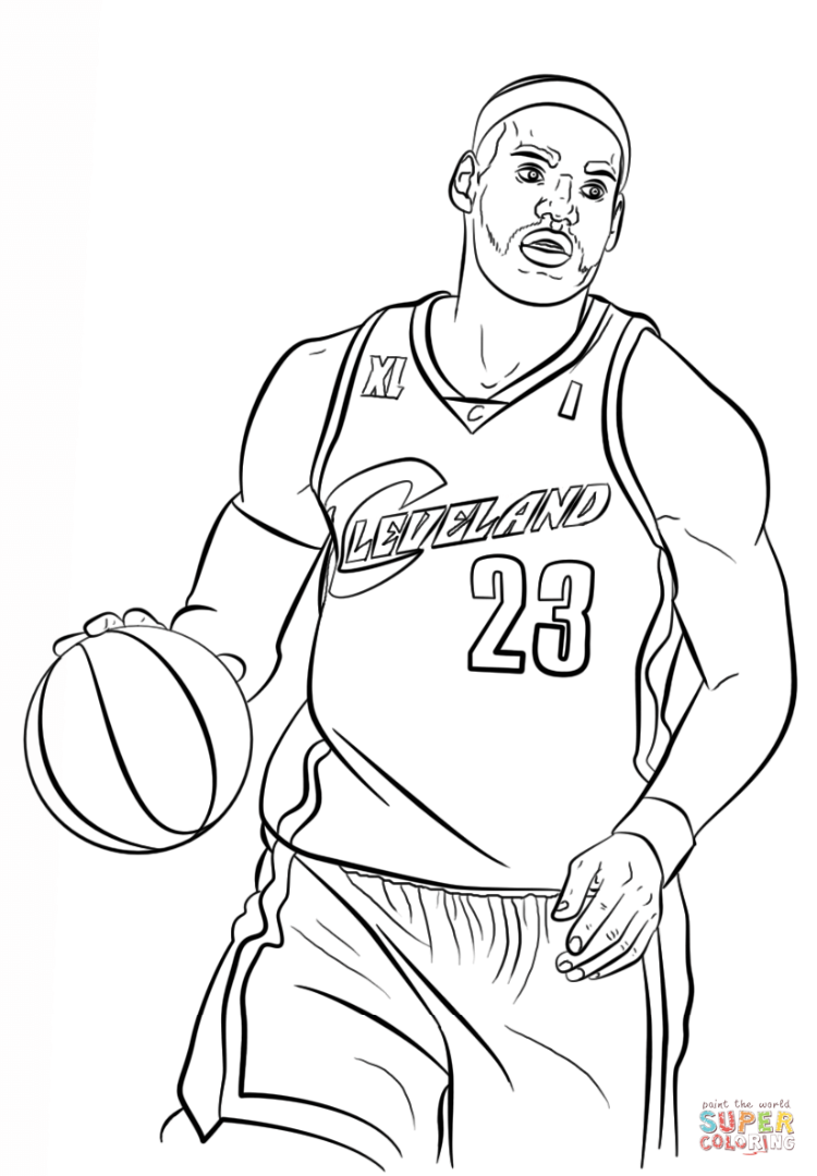 750x1080 Lebron James Coloring Pages