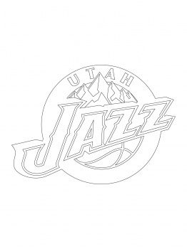 262x350 Utah Jazz Logo Kids Coloring Pages Utah Jazz