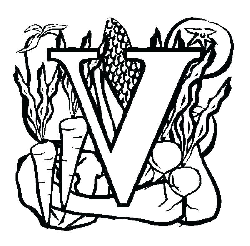800x787 Letter V Coloring Page Letter V Coloring Page Letter V Coloring V