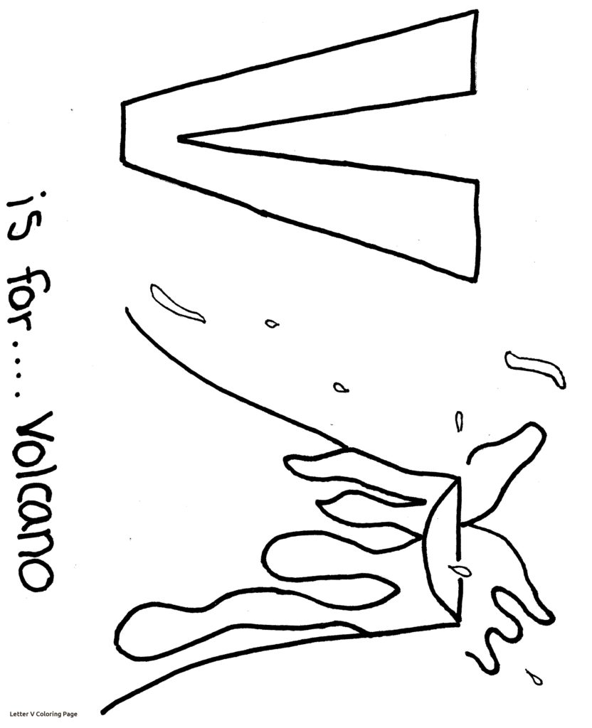 832x1024 Letter V Coloring Pages Get Bubbles