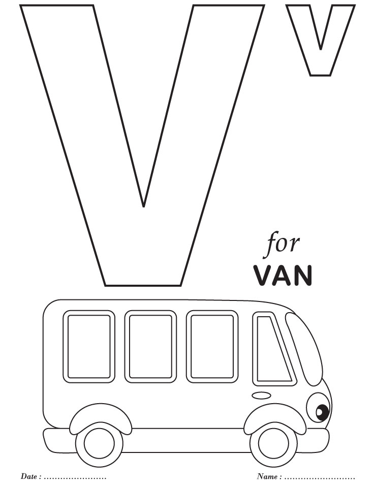 738x954 Letter V Coloring Page Printables Alphabet V Coloring Sheets