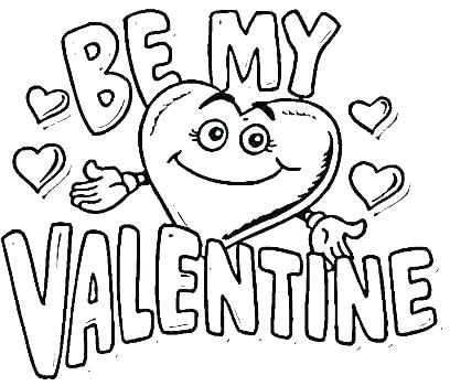 408x350 Valentine Day Coloring Pages