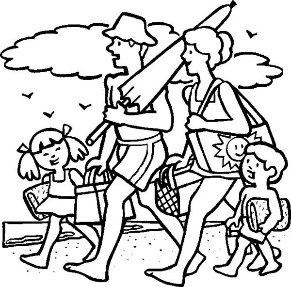 Vacation Coloring Pages