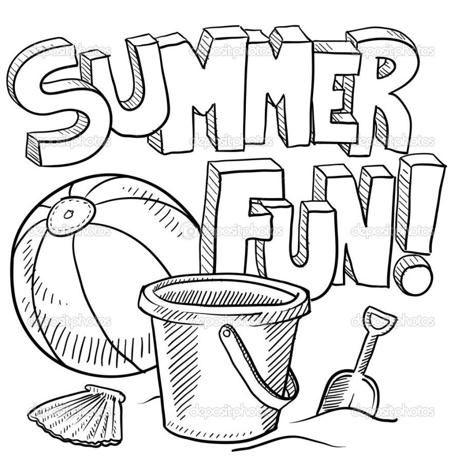 900x900 Vacation Coloring Pages 11 For Coloring Pages Of Summer