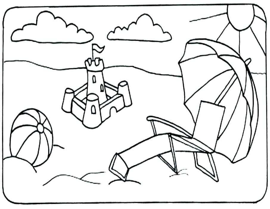 906x700 Vacation Coloring Pages Free Printable Summer Vacation Coloring