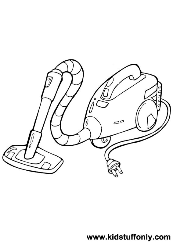 567x794 Vacuum Cleaner Coloring Pages