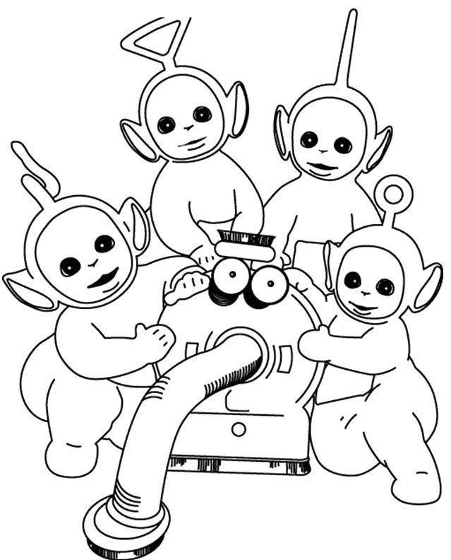 639x792 Teletubbies Care Vacuum Cleaner Coloring Page Printables 1