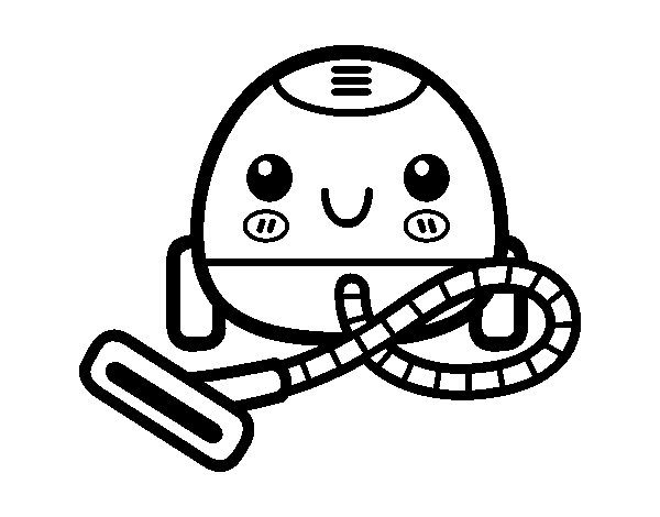 600x470 Vacuum Cleaner Coloring Sheet
