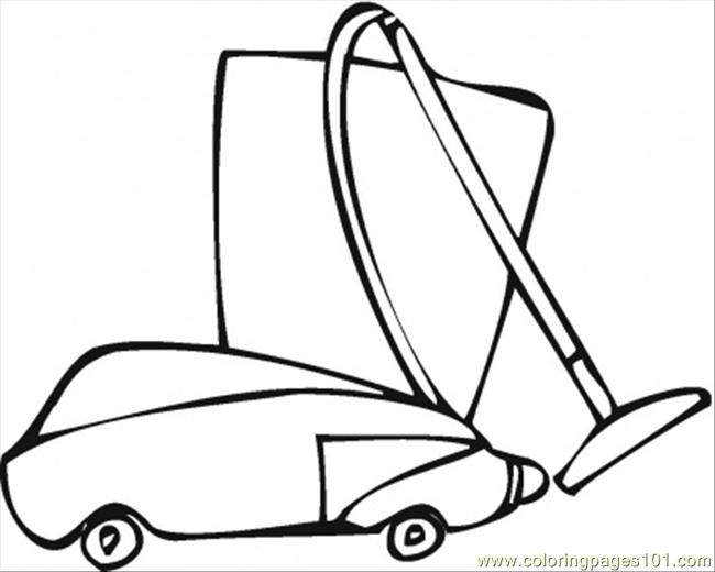 650x520 Vacuum Cleaner For The Flat Coloring Page