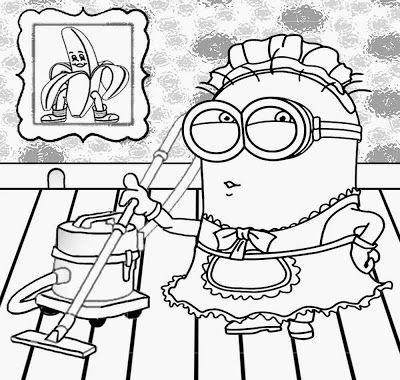 400x380 Free Drawing Vacuum Cleaning Housework Fancy Dress Outfit Maid