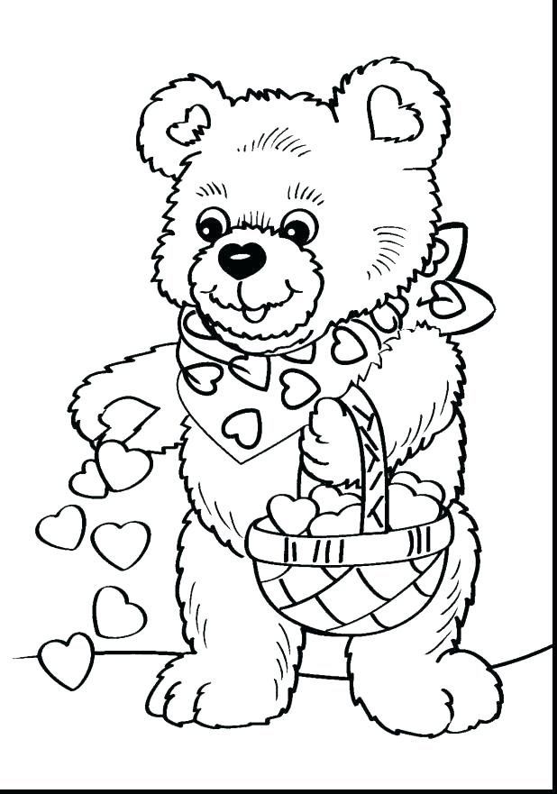 618x881 Teddy Bear Coloring Pages Free Printable Teddy Bear Coloring Pages