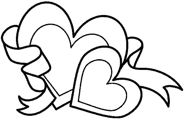 611x400 Printable Valentine Coloring Pages Valentines Hearts Coloring