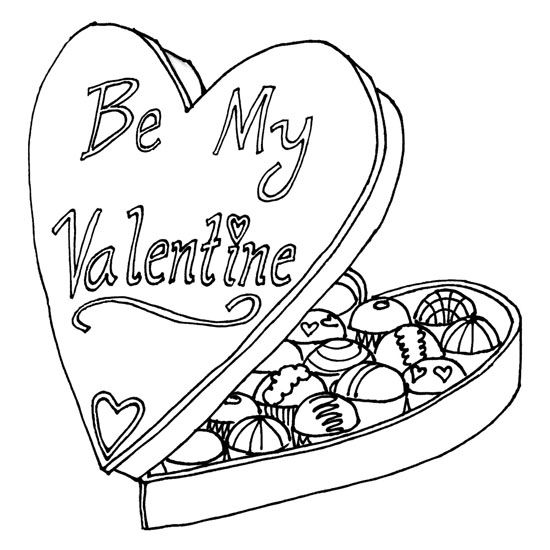 550x550 Brenda Gets Chocolates For Valentine's Day Coloring