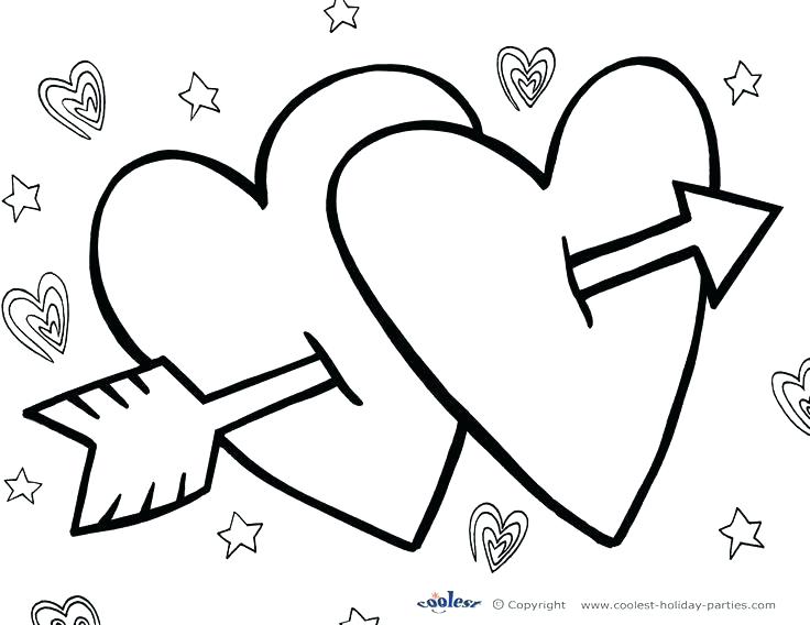 736x568 Valentine Card Coloring Pages Printable Coloring Valentines Day