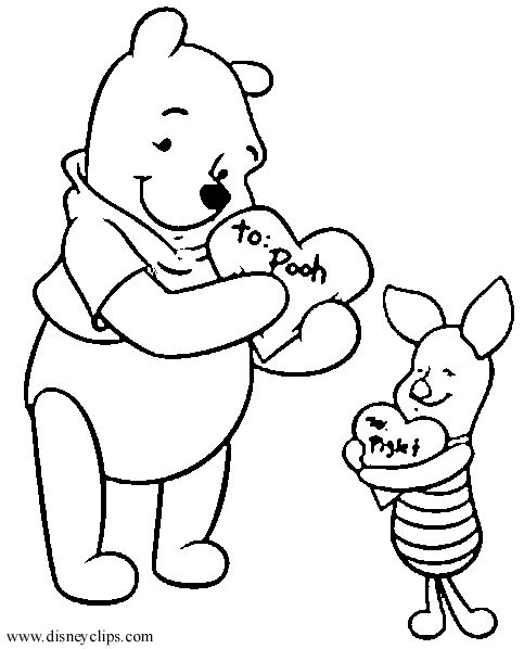 483x598 Free Disney Valentine Coloring Pages Disney Valentines Day