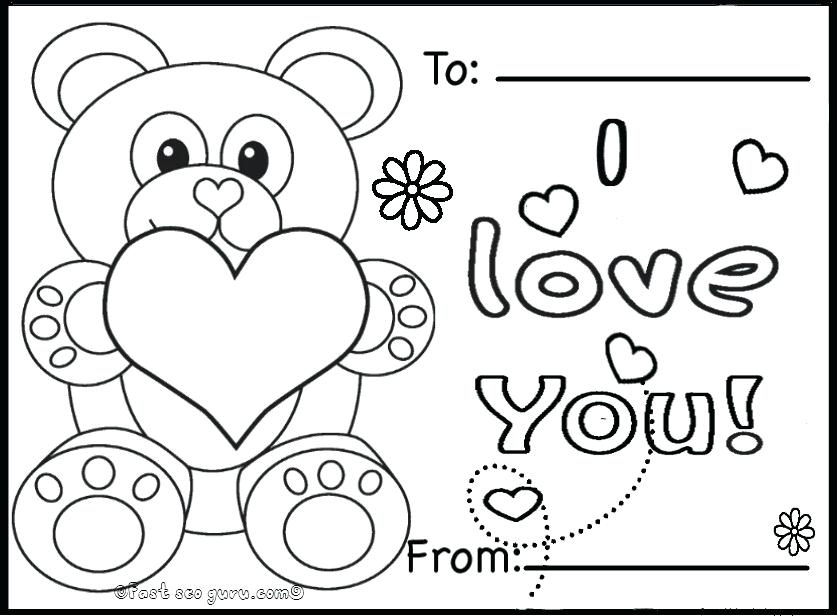 837x616 Free Printable Valentines Cards Coloring Pages Adult Nerdy Best