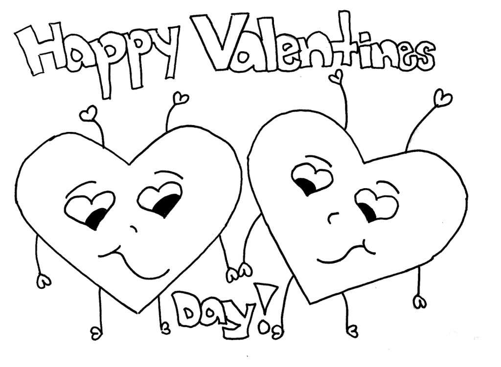 1024x751 Valentine Coloring Pages For Preschool Valentine Coloring Pages