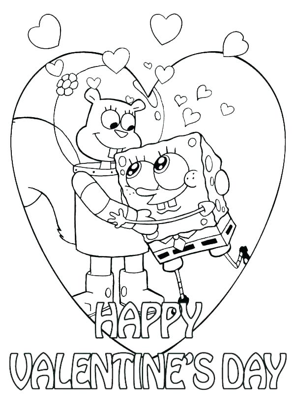 600x849 Valentine Coloring Pages For Preschool Valentines Color Pages