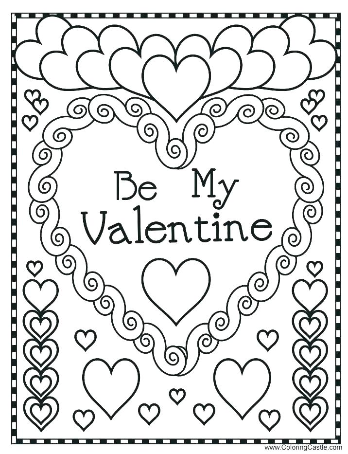 716x933 Preschool Valentine Coloring Pages