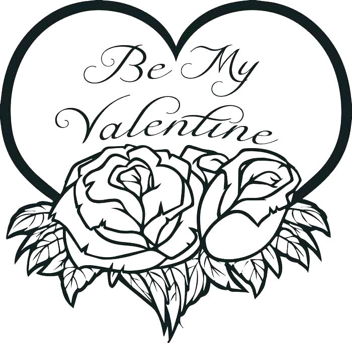 700x683 Heart Coloring Page Valentines Day Printable Coloring Pages