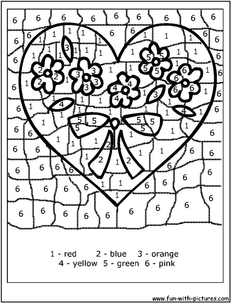 736x966 Valentine Color By Number Valentines Day Color Number Many