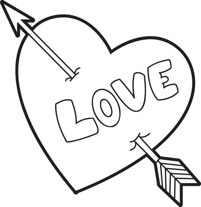 678x700 4518 Valentine Heart Coloring Page For Valentine Heart Coloring