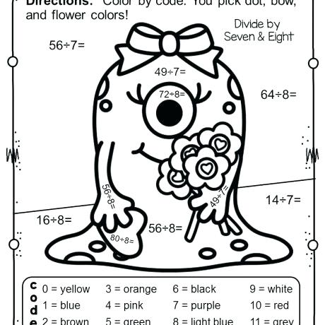 460x460 Valentine Color By Number Printable Valentine Color By Number