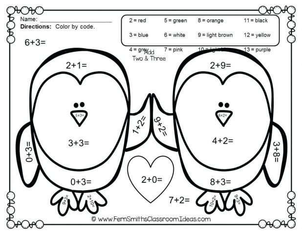 618x478 Valentine Math Sheets Worksheets For All Download And Share
