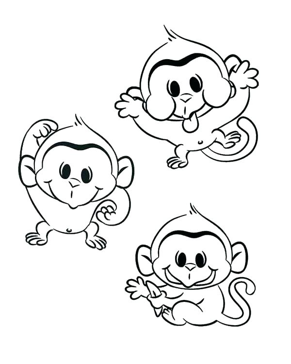 600x750 Coloring Pages For Kids Valentines Monkeys Sock Monkey Free Modern