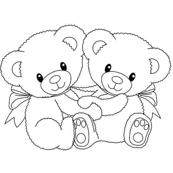 600x600 Tatty Teddy Coloring Pages Valentine Teddy Bear Coloring Pages