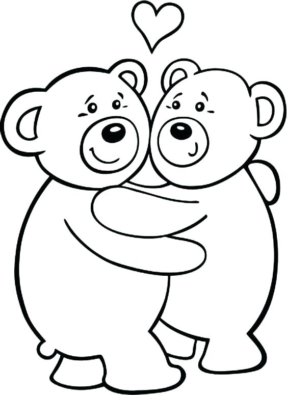 563x775 Valentine Bear Coloring Pages