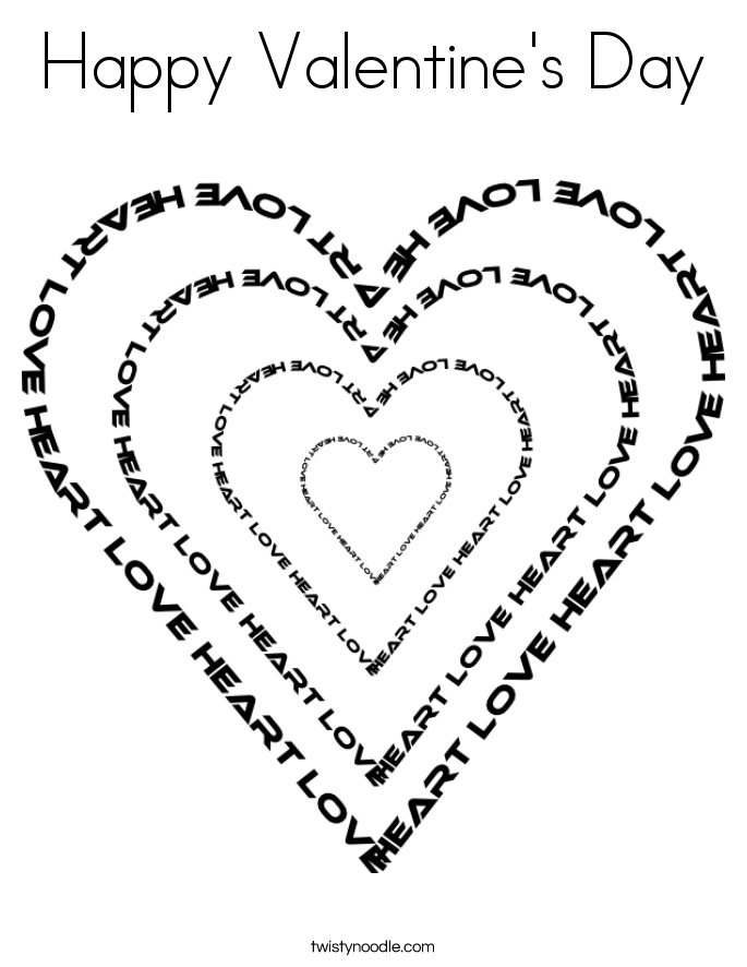 685x886 Valentine's Day Coloring Pages