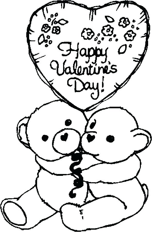 590x900 Valentine Day Color Pages
