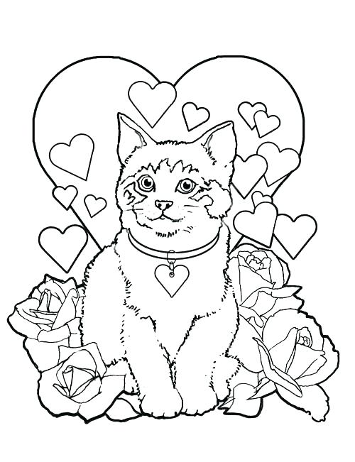 500x651 Valentines Coloring Pages Valentine Coloring Sheets Free Printable