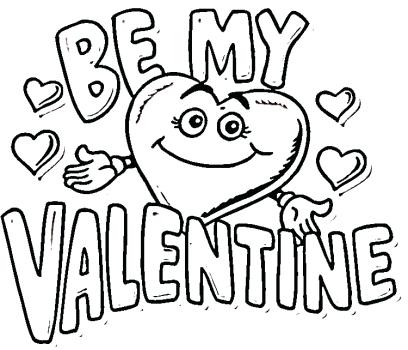 408x350 Color Pages Valentines Printable Valentine Coloring Pages For Kids