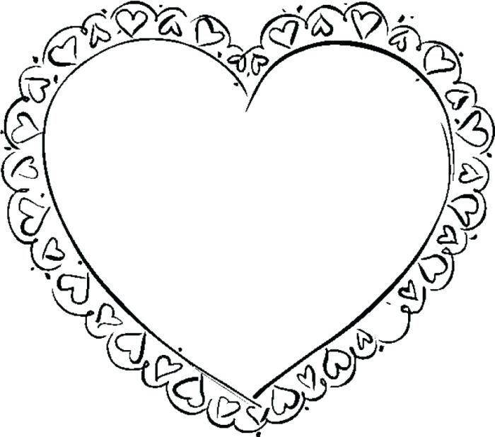 700x618 Valentines Day Hearts Coloring Pages 2 Best Valentines Day
